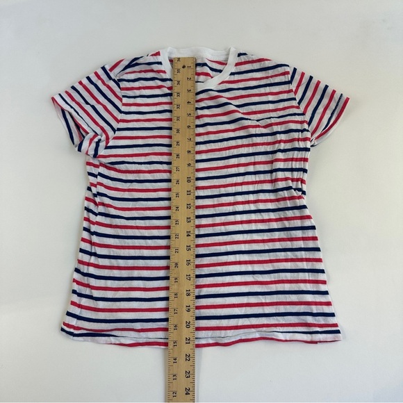 Universal Thread Shirt Womens Small Striped Short Sleeve Casual Top Blouse Tee - Picture 5 of 8